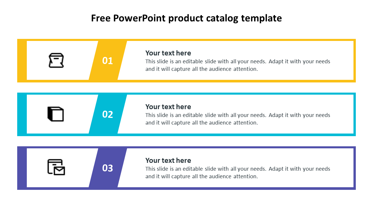 free PowerPoint product catalog Template & Google Slides